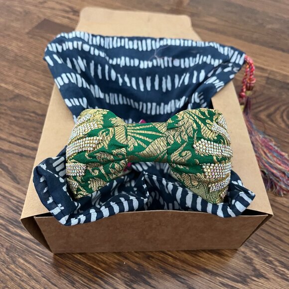 Namjosh Emerald & Gold Gem Headband | NWT | In Box main image 5